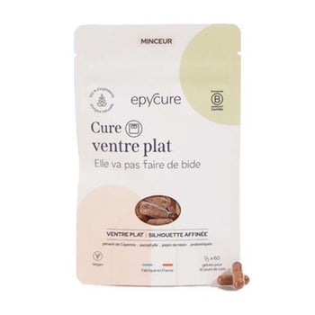 Epycure - Cure Ventre Plat - Complément alimentaire - Vegan - Made in France