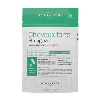 Novexpert - Complément Alimentaire Cheveux forts - Compléments alimentaires visage - Made in France