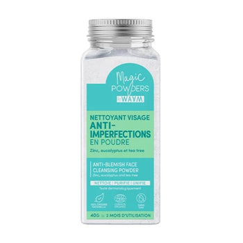WAAM - Nettoyant Anti-imperfetions en Poudre - NEttoyants visage - Vegan- Made in France