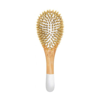 Bachca - Brosses à cheveux - Brosse en bois démêlante et lissante - Picots sanglier / nylon