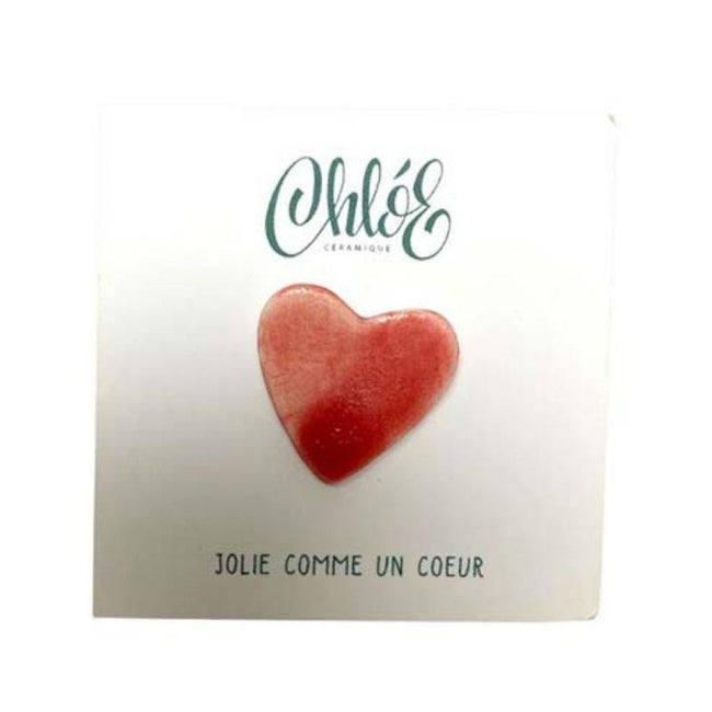 Pin's Coeur en Céramique - Chloé Céramique - Nuoo
