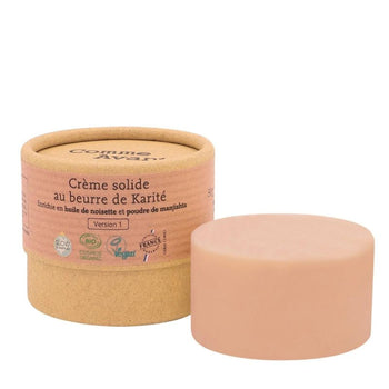 Comme Avant - Crème Solide enrichie en huile de noisette - Crèmes hydratantes solides - Vegan - Bio