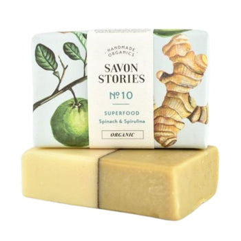 Savon stories - Savons solides - Savon épinards et spiruline n°10 - Nuoo