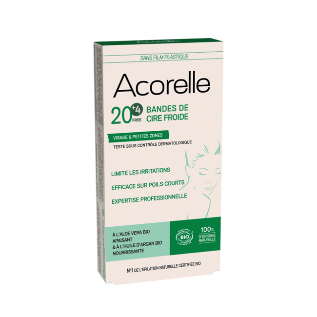 Bandes de Cire Froide Visage x 20 - Nuoo