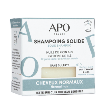 APO France - Shampoing Solide - Cheveux Normaux - NUOO