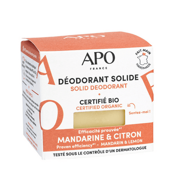Déodorants Solides Mandarine et Citron APO France