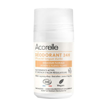 Acorelle - Déodorant Roll-on 24h Douceur Florale - Déodorants bio - Vegan - Made in France