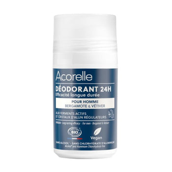 Acorelle - Déodorant Roll-on 24h Hommes - Déodorants bio - Vegan - Made in France