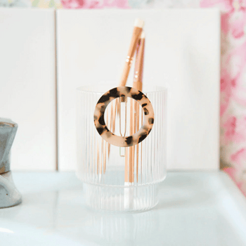 Barrette ronde Écaille