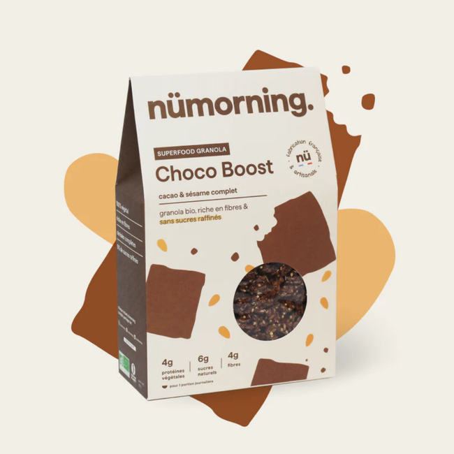 Superfood Granola Choco Boost - Cacao + Sésame - Nuoo