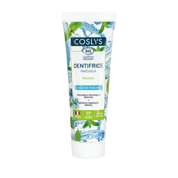 Le Dentifrice Bio Fraîcheur Menthol de la marque Coslys