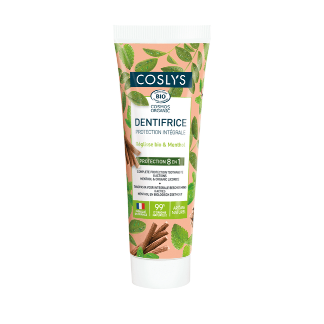 Dentifrice Bio Protection Intégrale 8-en-1 - Réglisse & Menthol - Nuoo