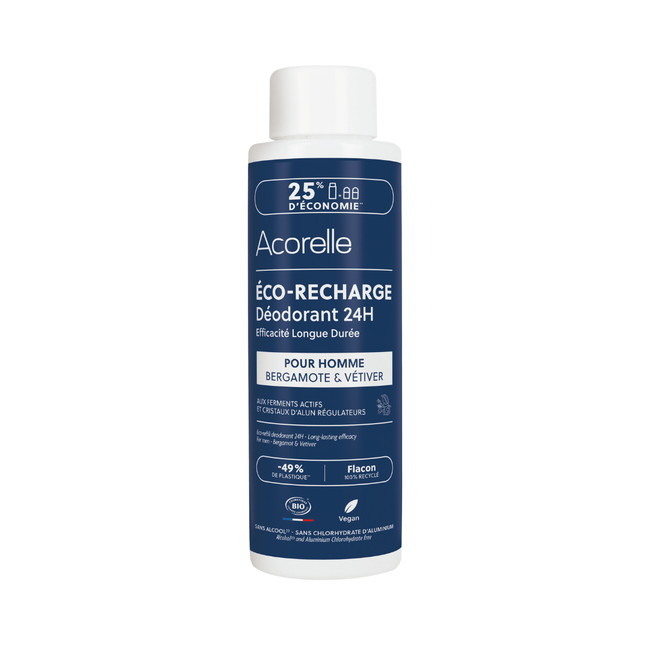 Eco-Recharge Déodorant Roll-On 24h Homme - Nuoo