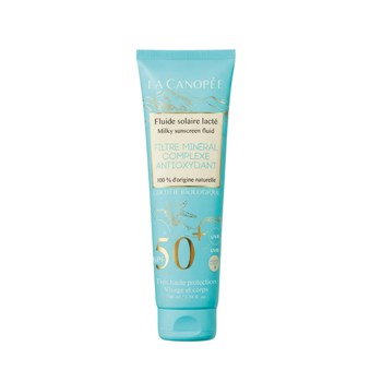 Fluide solaire lacté SPF50+ très haute protection