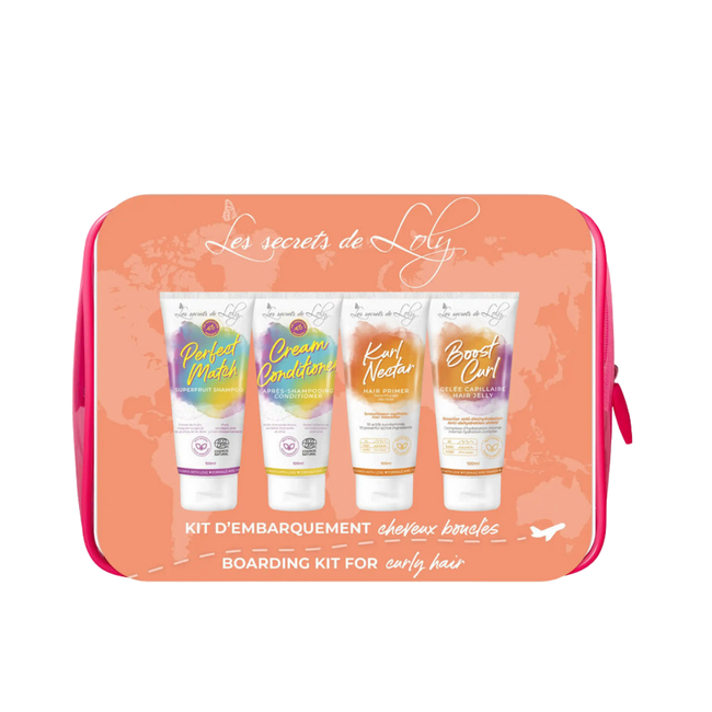 Trousse Voyage en 4 Etapes  - Cheveux Bouclés - Nuoo