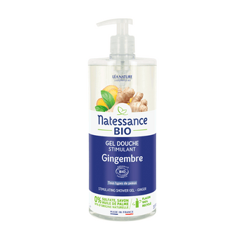 Gel douche stimulant Gingembre - Natessance - Hygiène