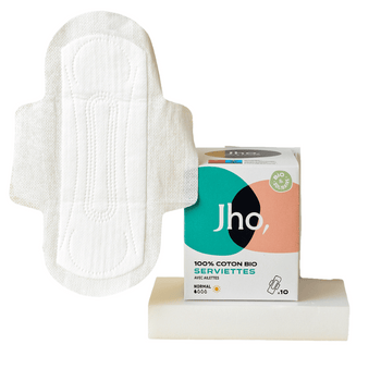 Jho - Protections féminines - Serviettes hygiéniques jour - NUOO