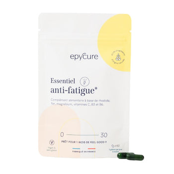 Epycure - Essentiel Anti-fatigue - Compléments alimentaires - Made in France - Vegan