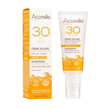 Acorelle - Crème Solaire Visage SPF30 - Crèmes solaires bio