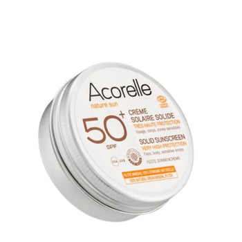 Acorelle - Crème Solaire Solide SPF50+ - Crèmes solaires solides bio