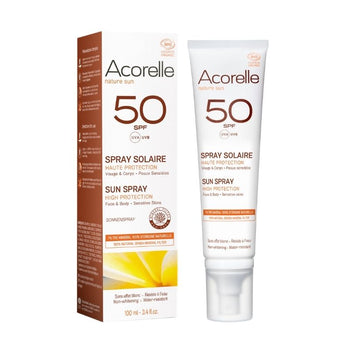 Acorelle - Crèmes solaires - Spray solaire SPF 50 haute protection - Nuoo