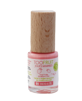Vernis naturel enfant fraise - Jolies Mimines - Toofruit