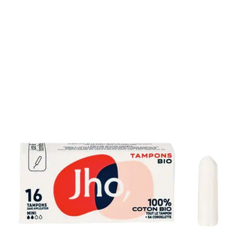 Jho - Tampon sans Applicateur Mini - protections féminines coton bio