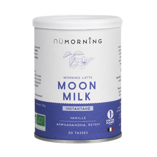 Moon Milk - Morning Latte Ashwagandha, Reishi et Vanille - Nuoo
