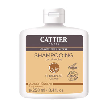 Cattier - Shampoing au Lait d'Avoine - Shampoings bio- Vegan - Made in France