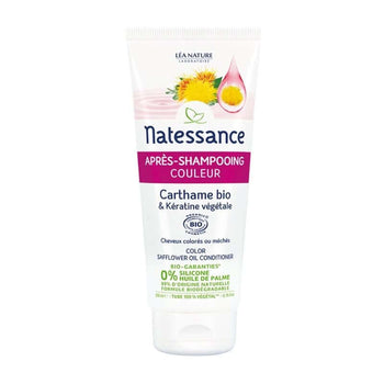 Natessance -  Après shampoing Couleur Carthame et Kératine Végétale - Après-shampoing