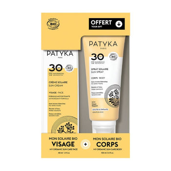 Patyka - Mon Duo Solaire Visage et Corps SPF30 - Crèmes solaires bio - Made in France