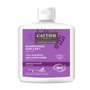 Cattier - Shampoing boucle 2en1 - Shampoings cheveux bouclés